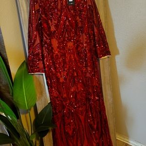 Unforgettable Romance Sequin Dress from Fashion Nova